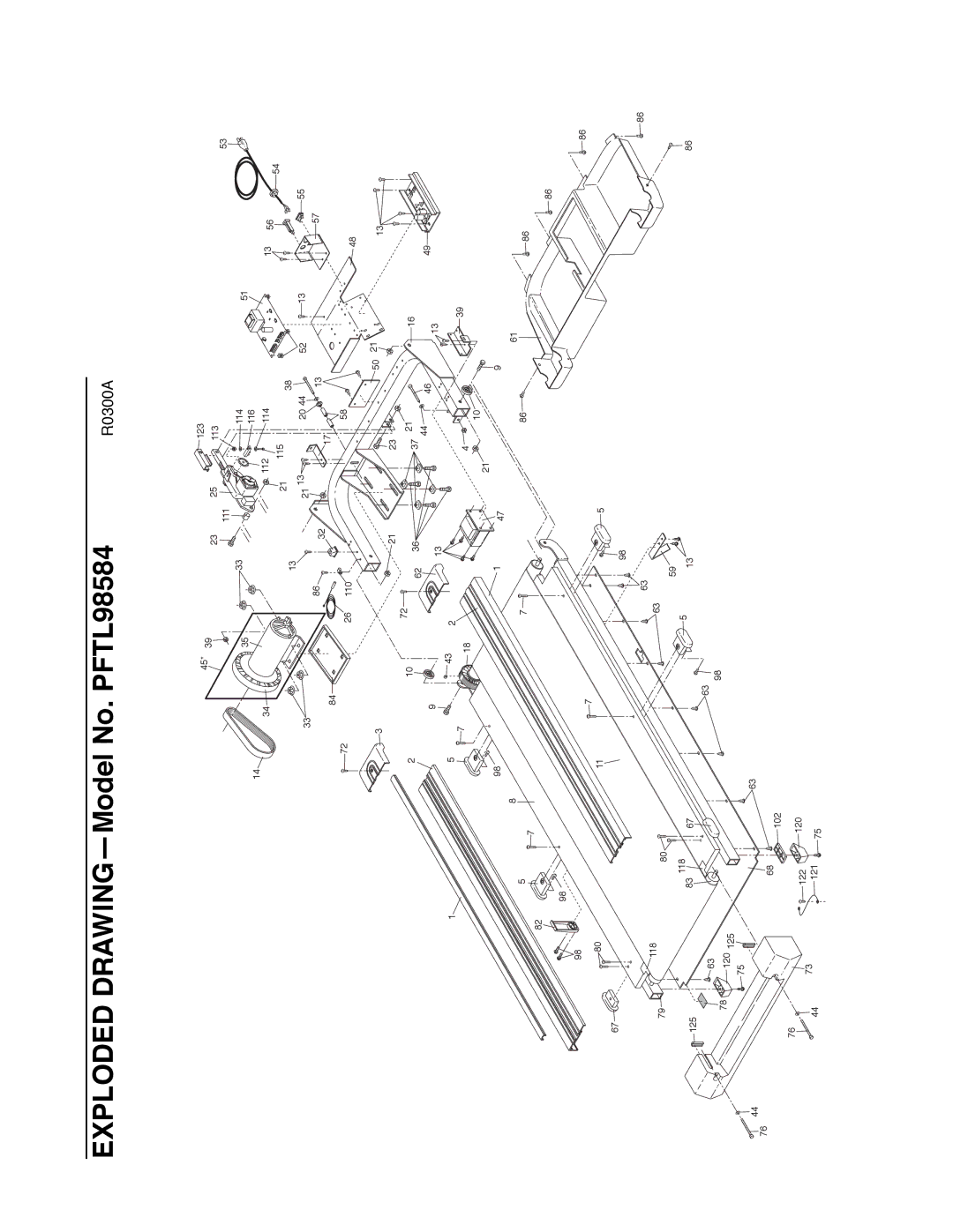 ProForm user manual Exploded DRAWINGÑModel No. PFTL98584 