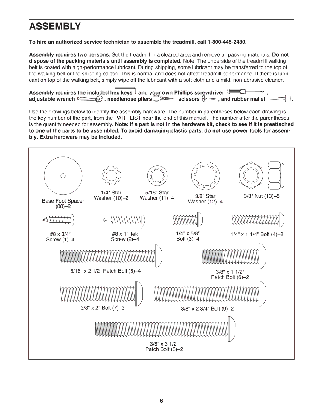 ProForm PFTL98908.1 user manual Assembly 