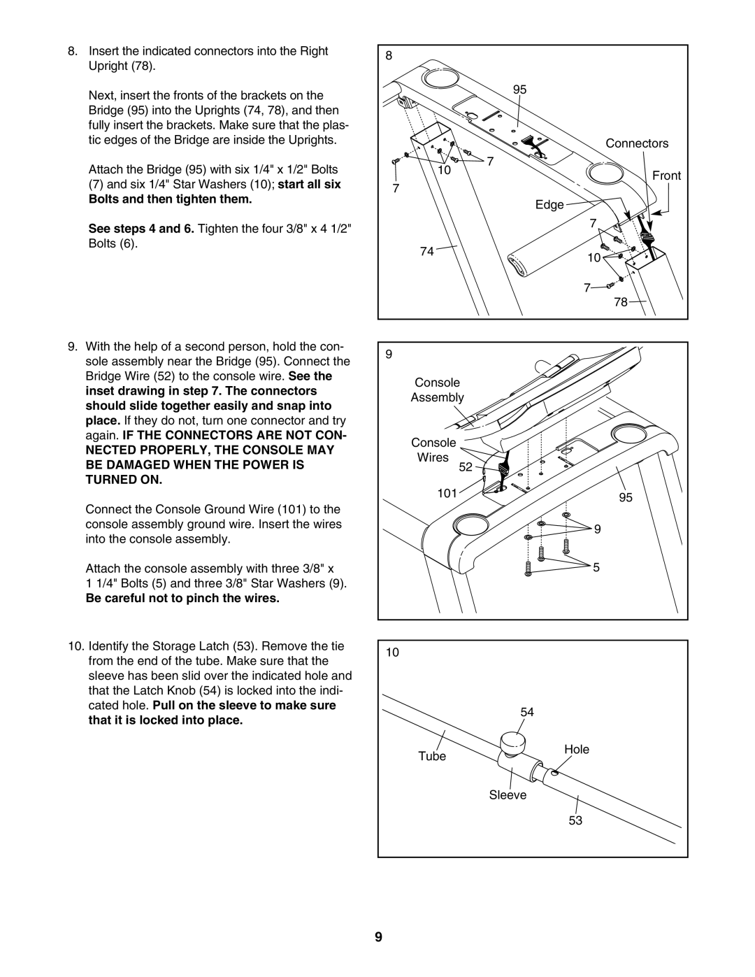 ProForm PFTL99007.0 user manual Nected PROPERLY, the Console MAY, Be Damaged When the Power is Turned on 