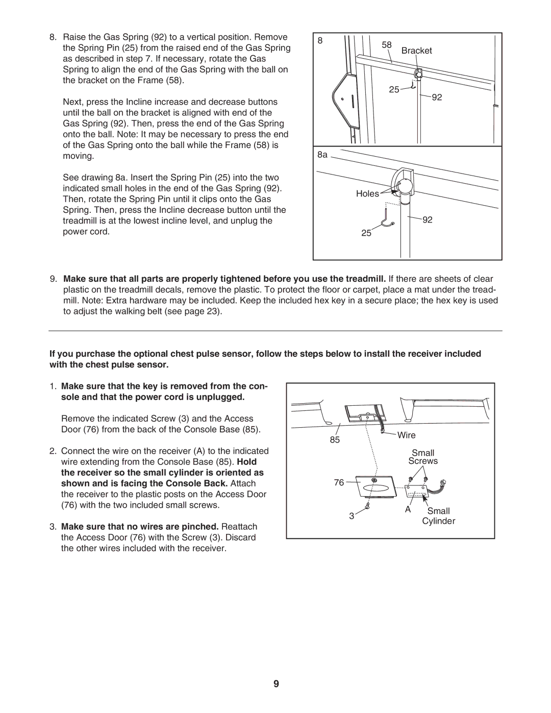 ProForm PFTL99106.0 user manual Wire 