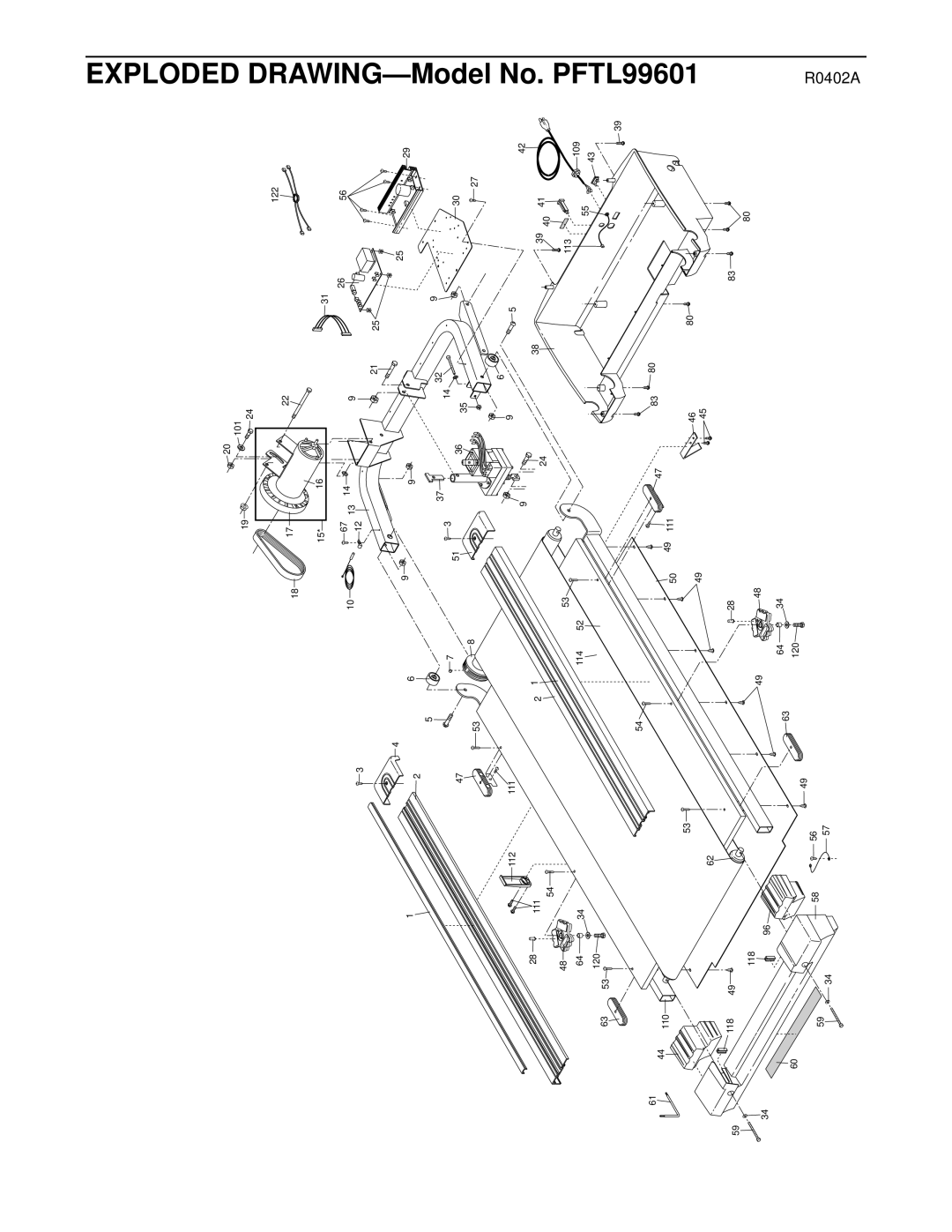 ProForm PFTL99601 user manual 