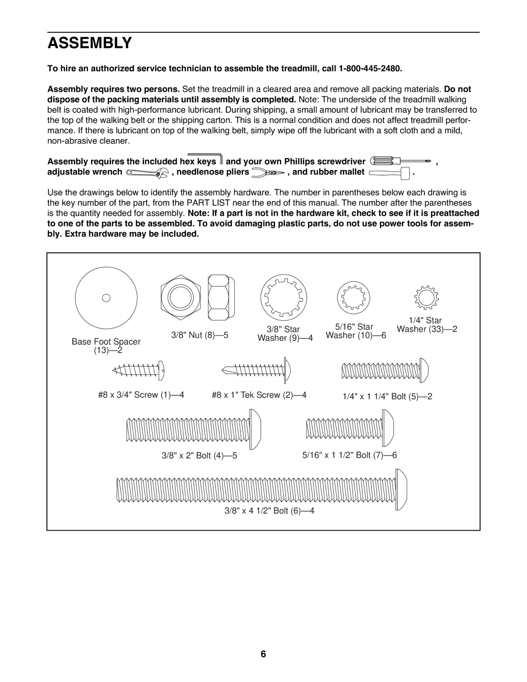 ProForm PFTL99908.0 user manual Assembly 