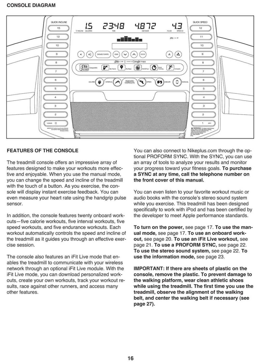 ProForm PFTL99910.0 manual 