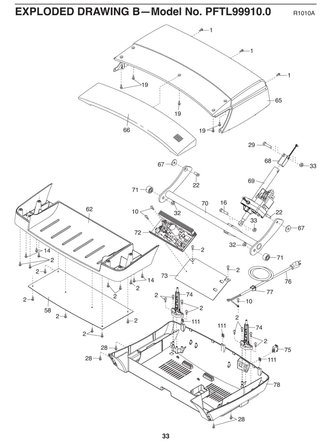 ProForm PFTL99910.0 manual 