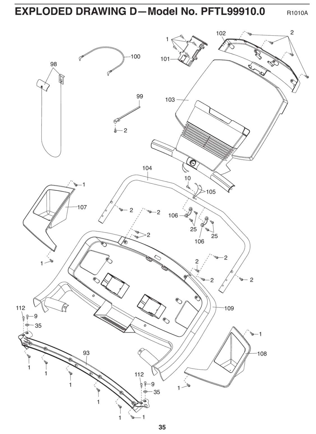 ProForm PFTL99910.0 manual 