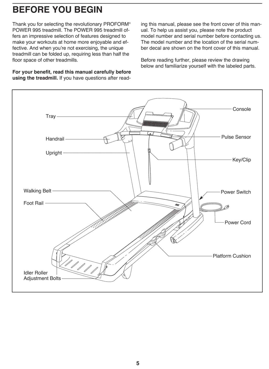 ProForm PFTL99910.0 manual 