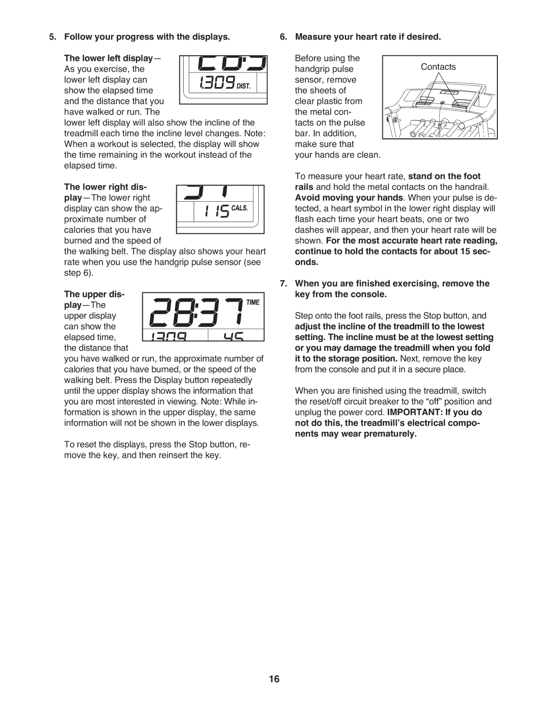 ProForm PMTL39708.0 user manual Measure your heart rate if desired 