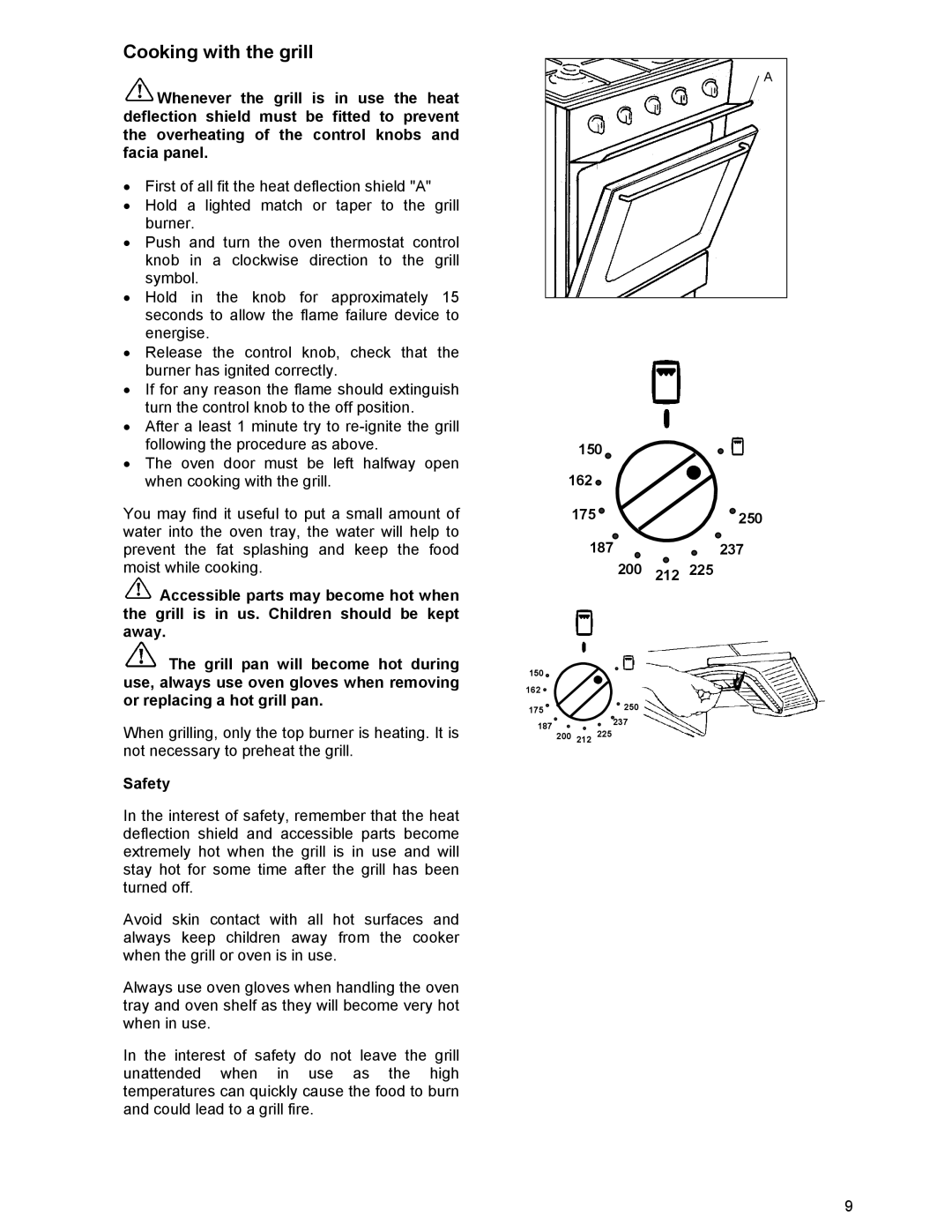 Prolific Tech EFG 502 manual Cooking with the grill, Safety 