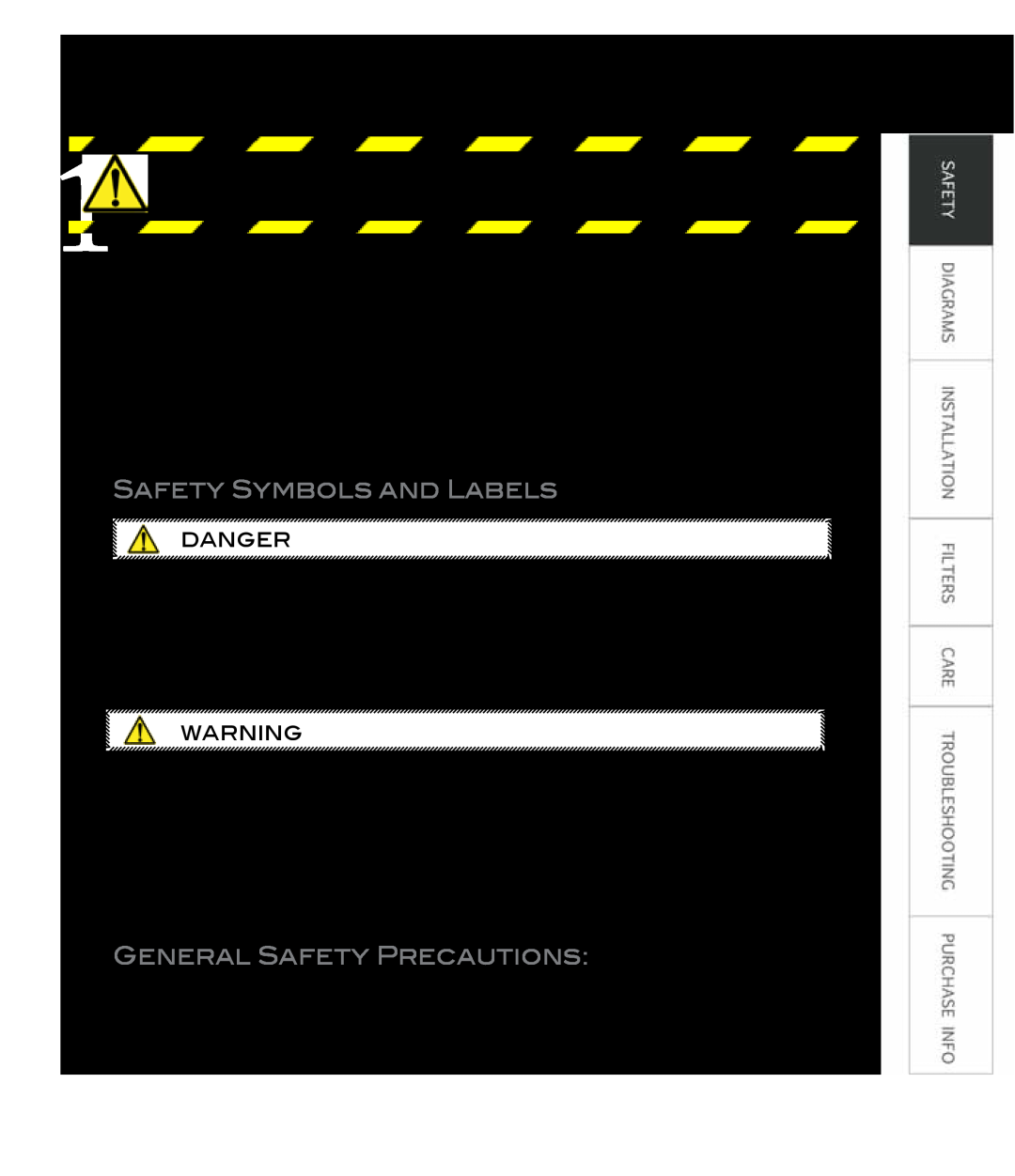 Proline PLFW543, PLFI750, PLFW812 Important Safety Notice, Safety Symbols And Labels, General Safety Precautions, Danger 