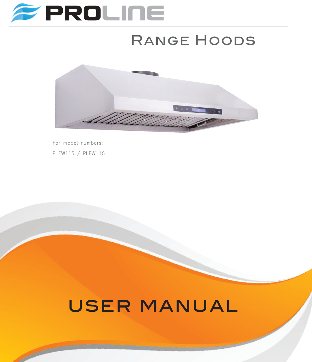 Proline PLFW115, PLFW116 user manual Proline 