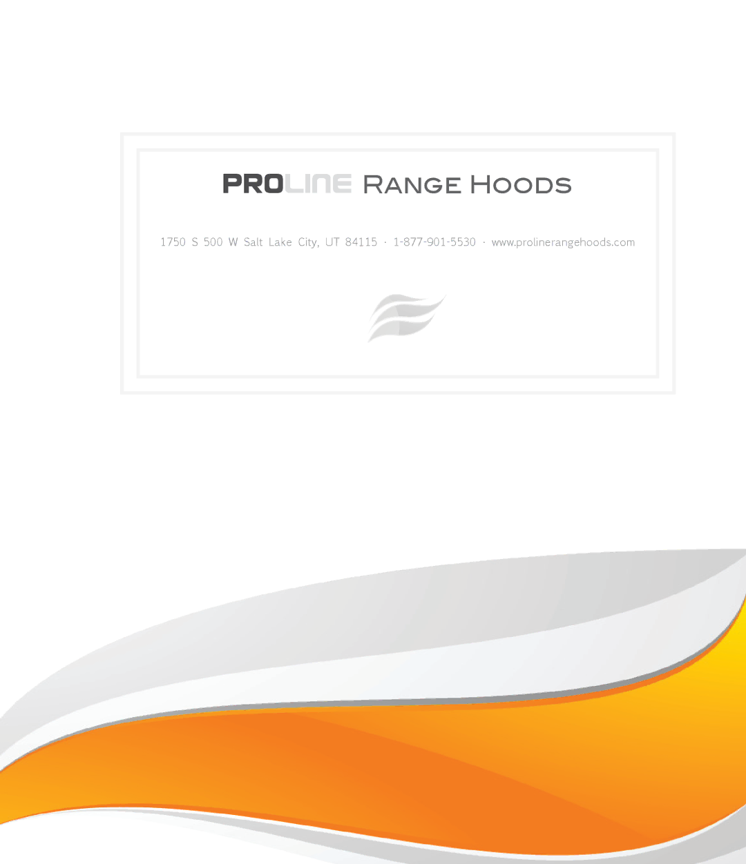 Proline PLFW116, PLFW115 user manual Proline Range Hoods 