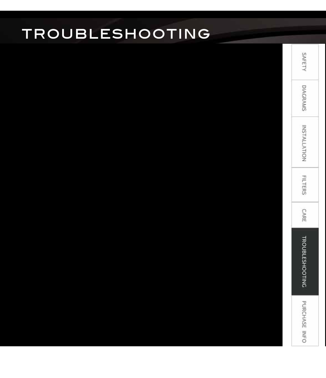 Proline PLZIGL9 Troubleshooting, Lights Not Turning On, Range Hood Vibrates When Blower Is On, Blower System Seems Weak 