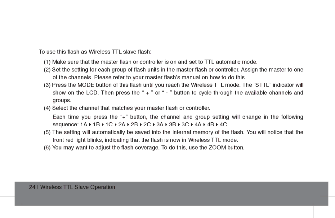 ProMaster FL1 Pro (Sony), FL1 Pro (Nikon), FL1 Pro (Canon) instruction manual 