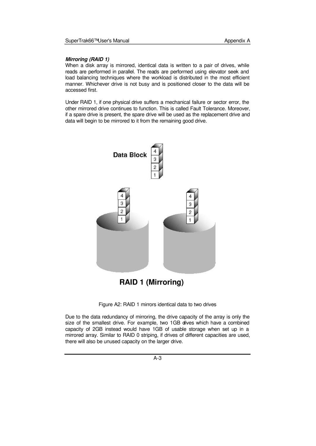 Promise Technology 66 Pro user manual RAID 1 Mirroring, Mirroring RAID 