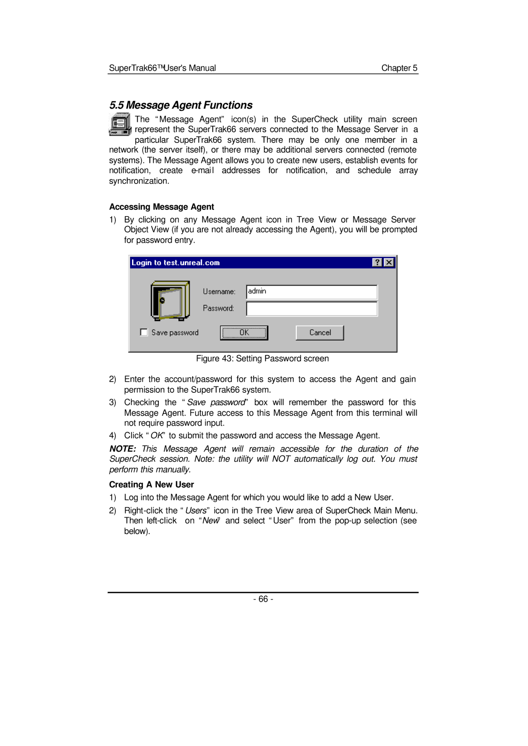 Promise Technology 66 Pro user manual Message Agent Functions, Accessing Message Agent 