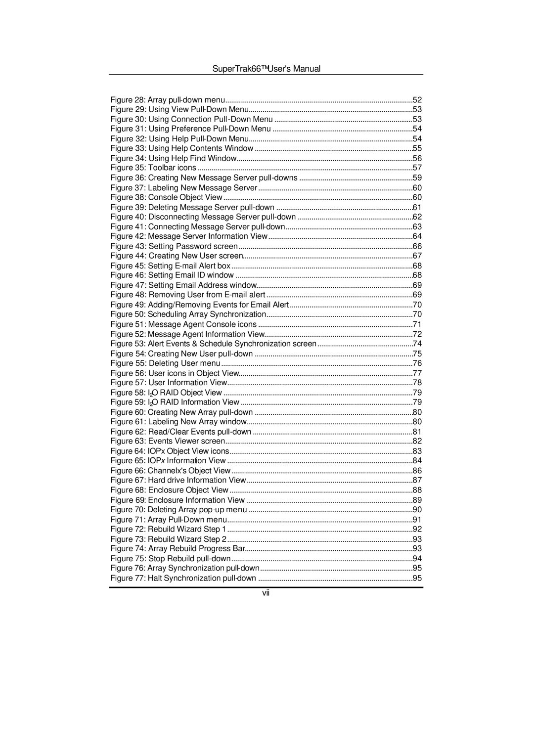 Promise Technology 66 Pro user manual Vii 