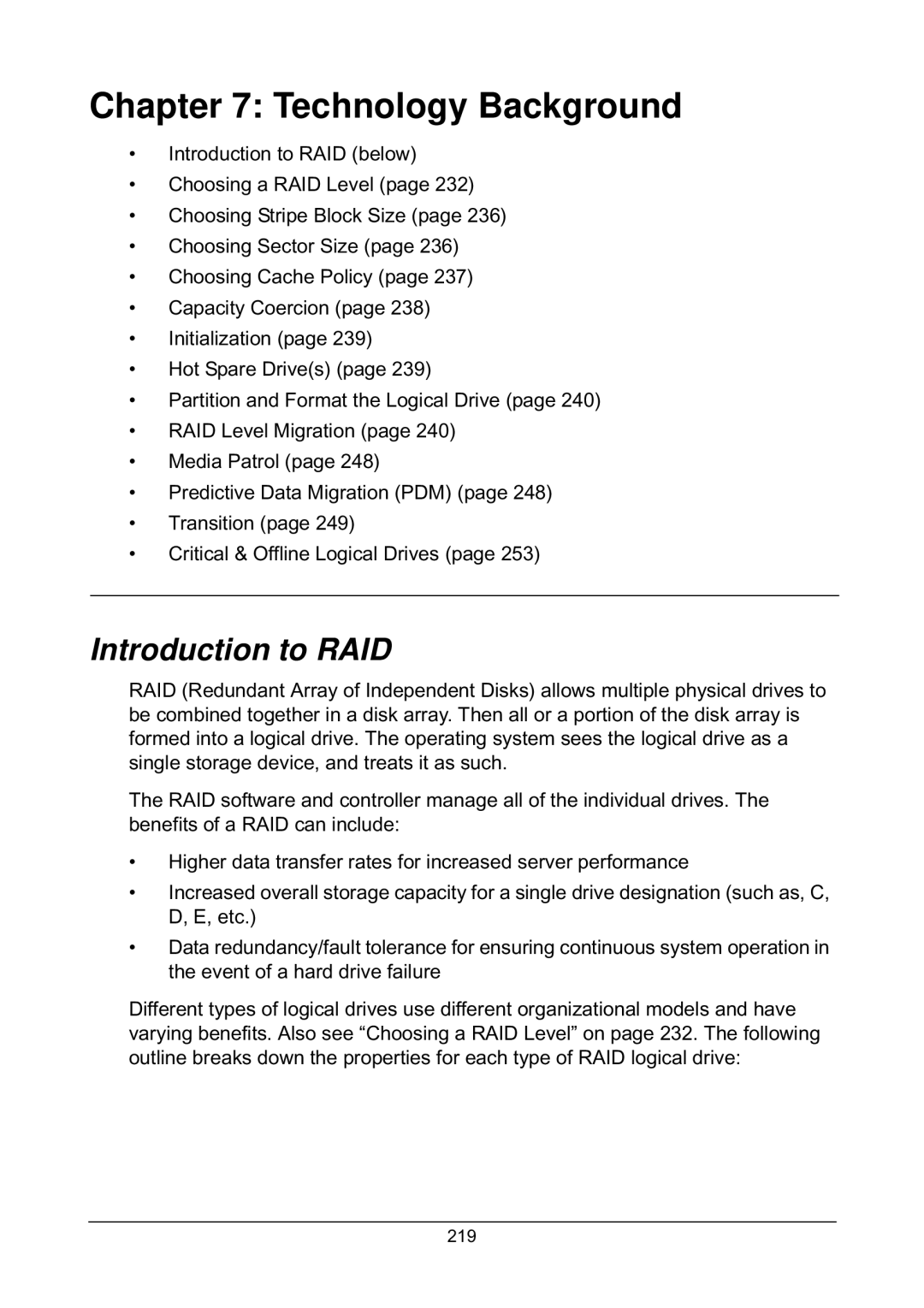 Promise Technology EX8654, EX8658, EX8650, EX4650 manual Technology Background, Introduction to RAID 