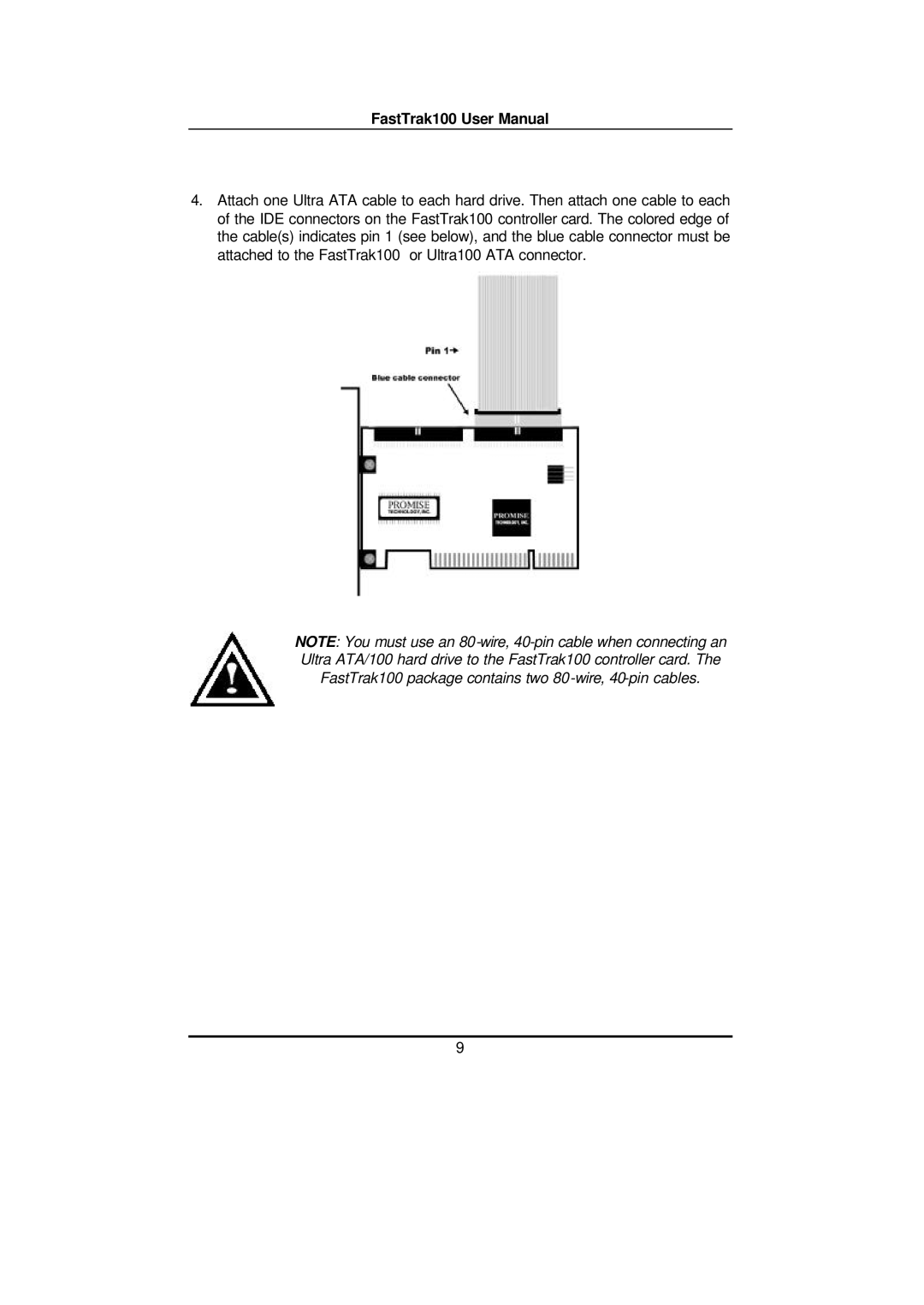 Promise Technology FAST TRAK100TM user manual 