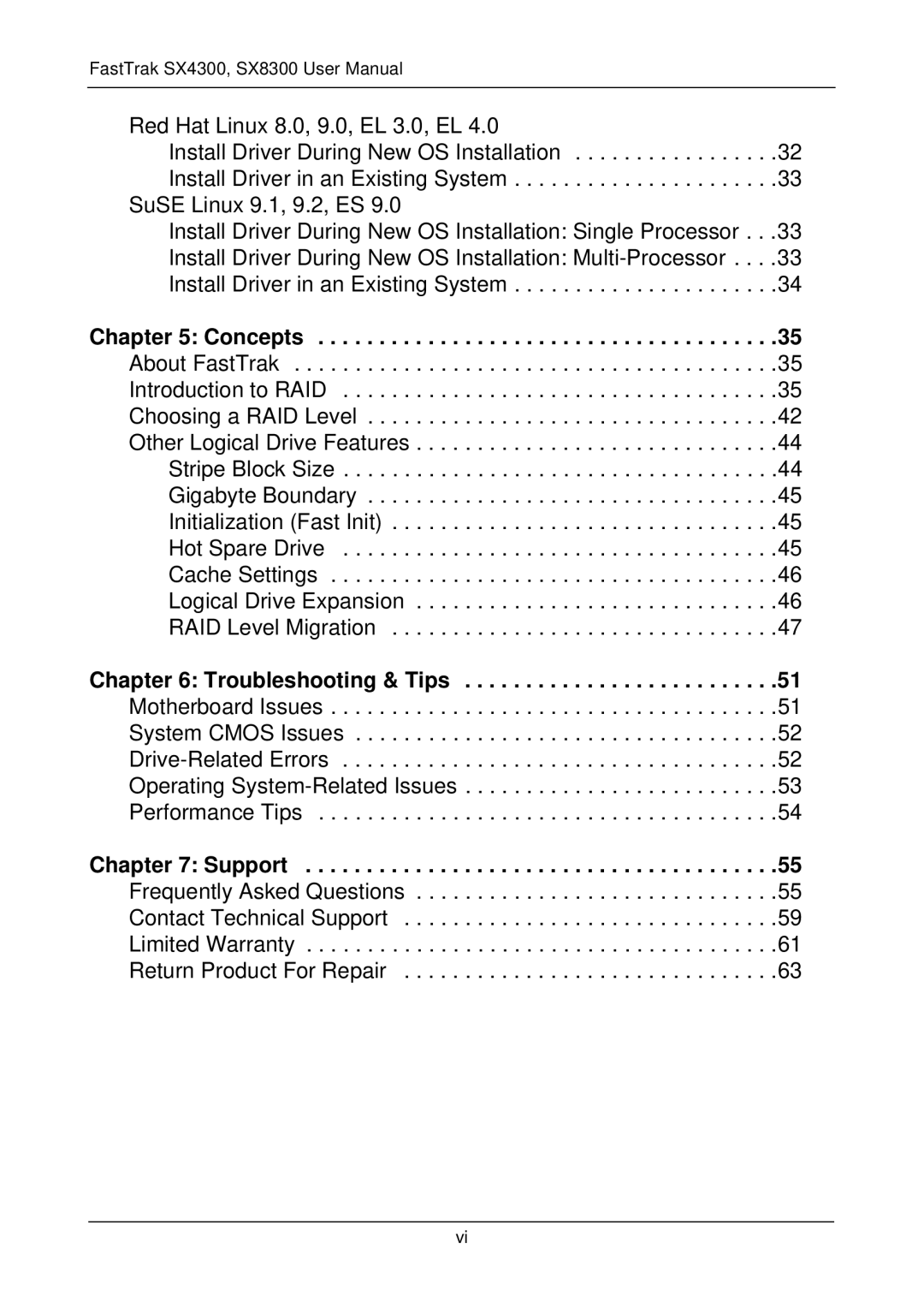 Promise Technology FASTTRAK SX4300, SX8300 user manual Troubleshooting & Tips, Support 