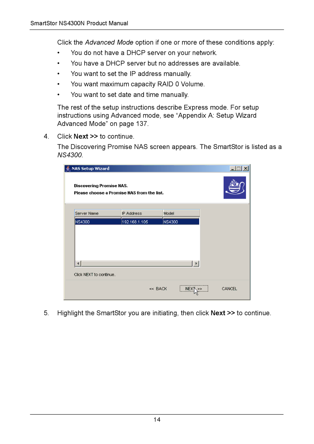 Promise Technology manual SmartStor NS4300N Product Manual 