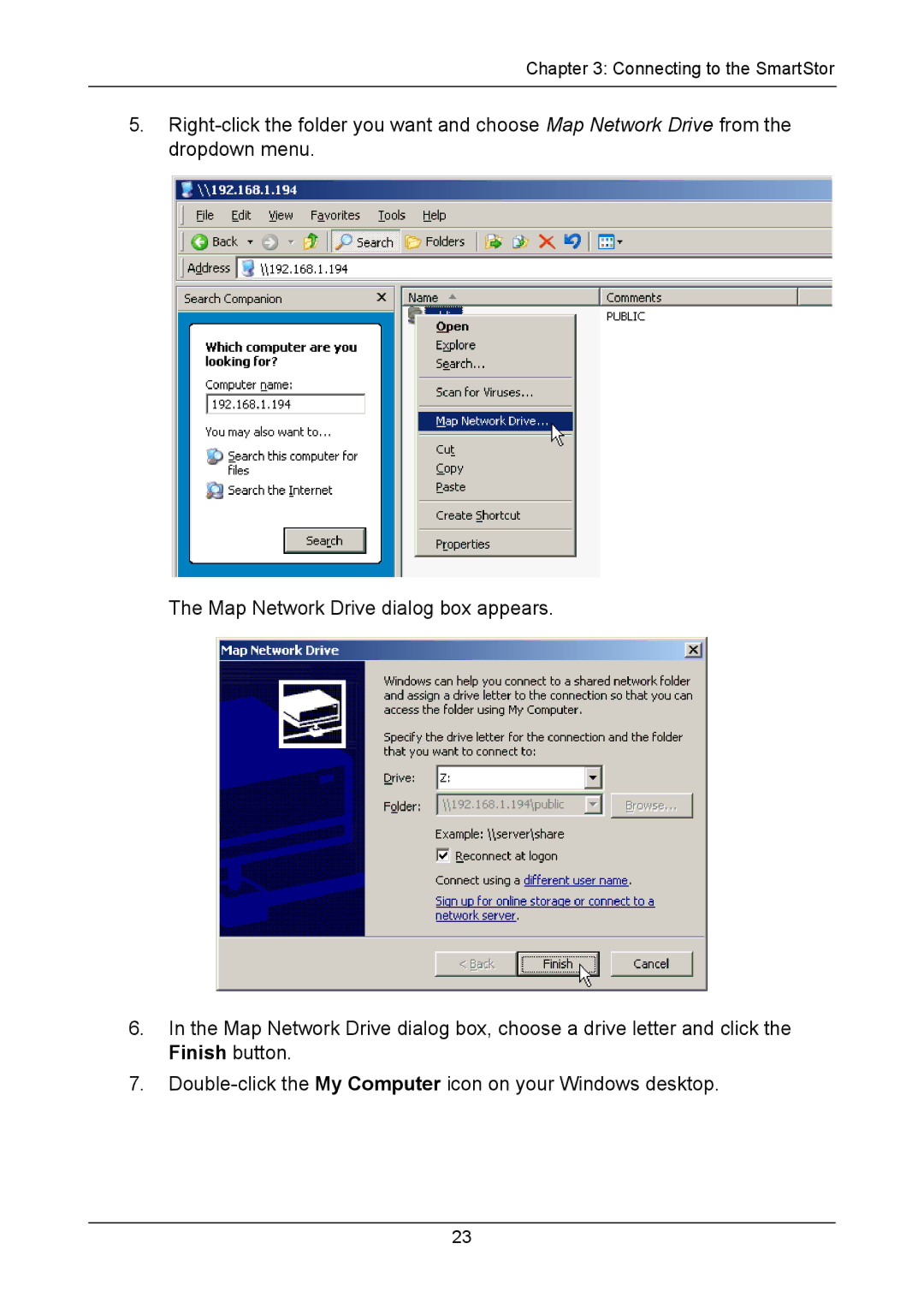 Promise Technology NS4300N manual Connecting to the SmartStor 