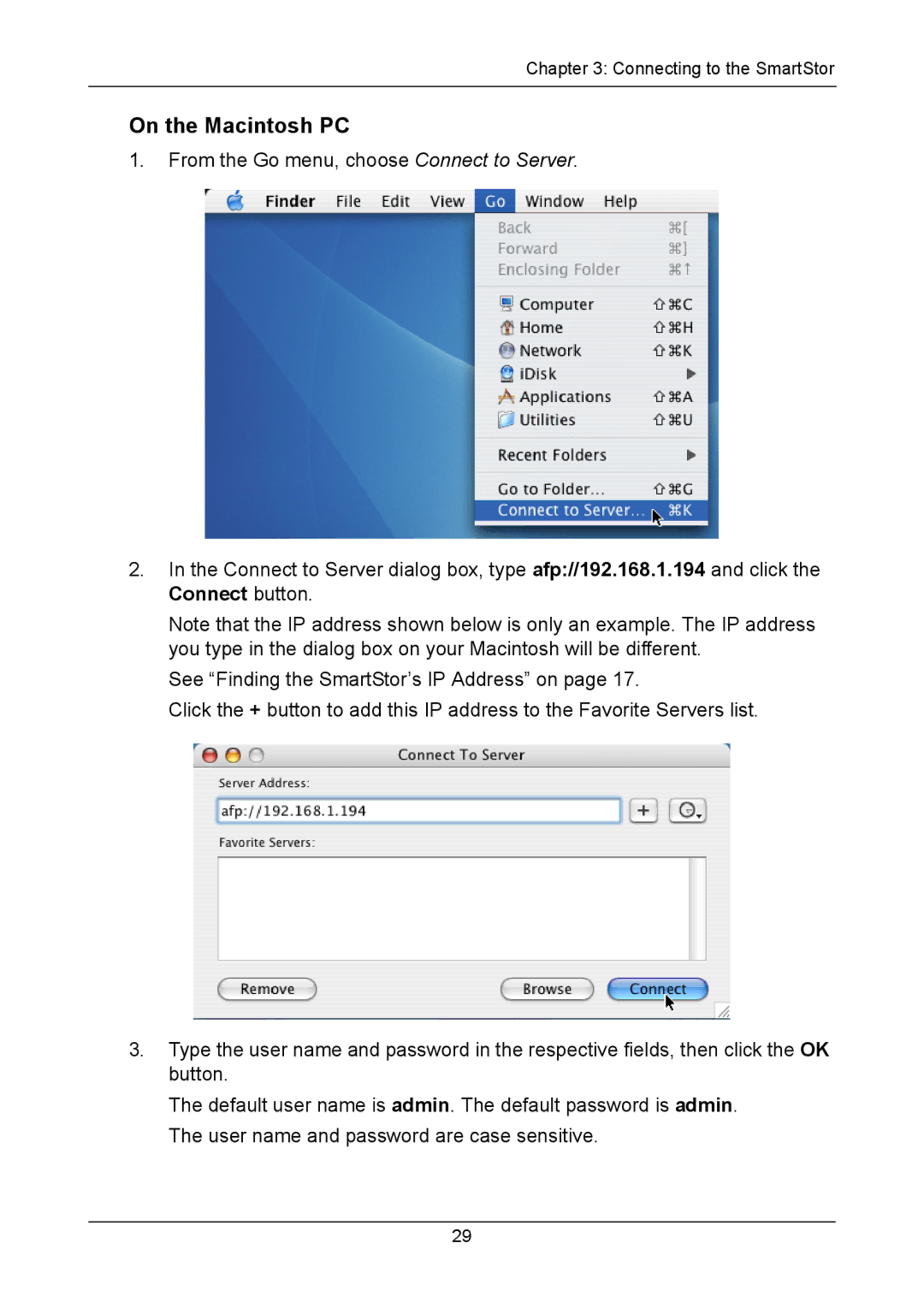 Promise Technology NS4300N manual On the Macintosh PC 