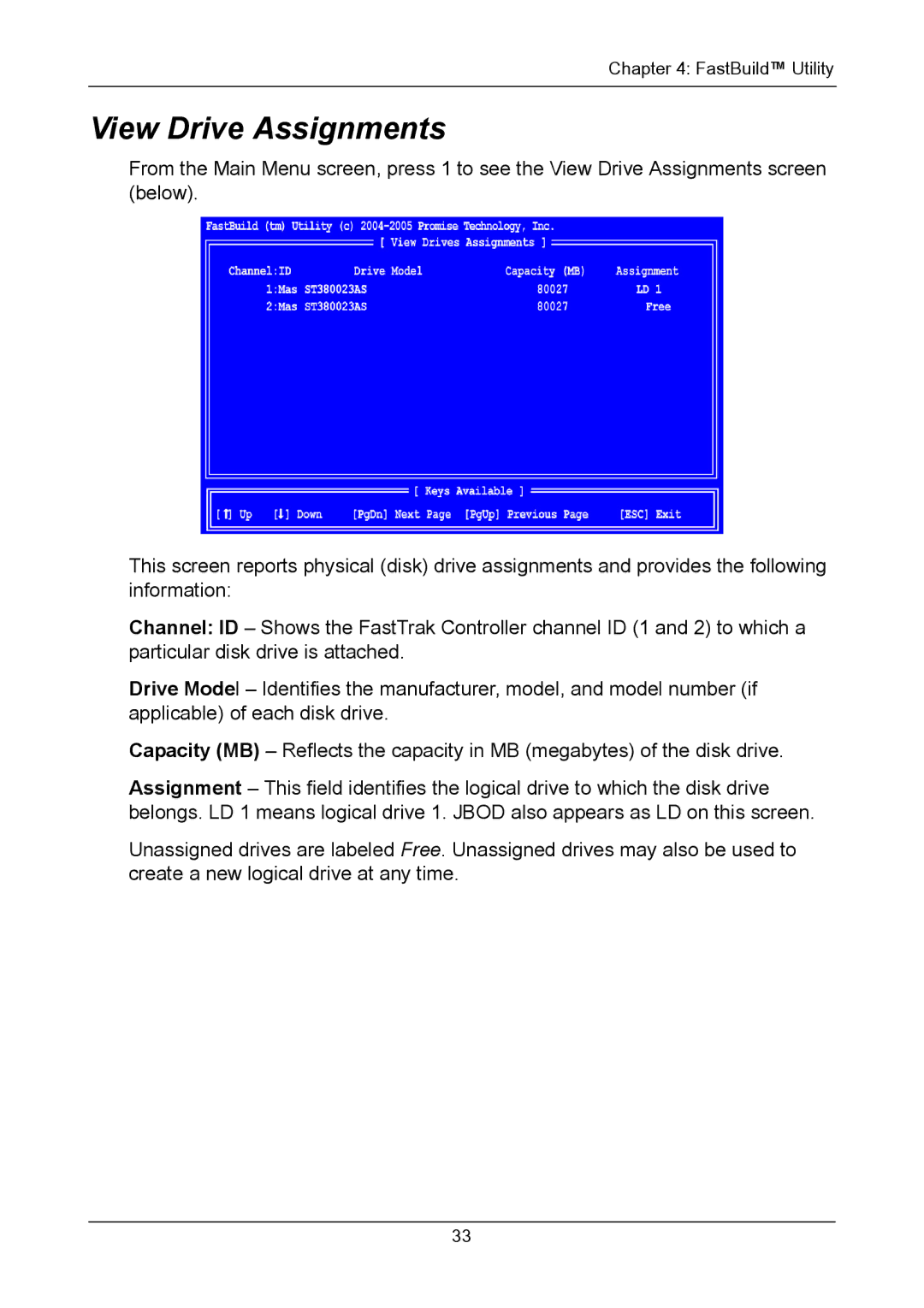 Promise Technology TX2300, TX2200 user manual View Drive Assignments 