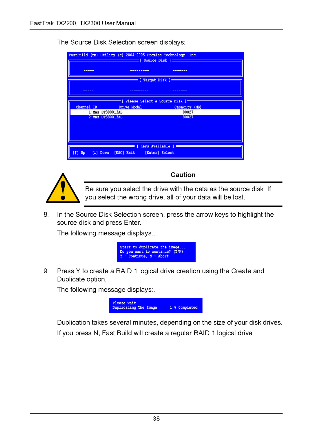 Promise Technology TX2200, TX2300 user manual 