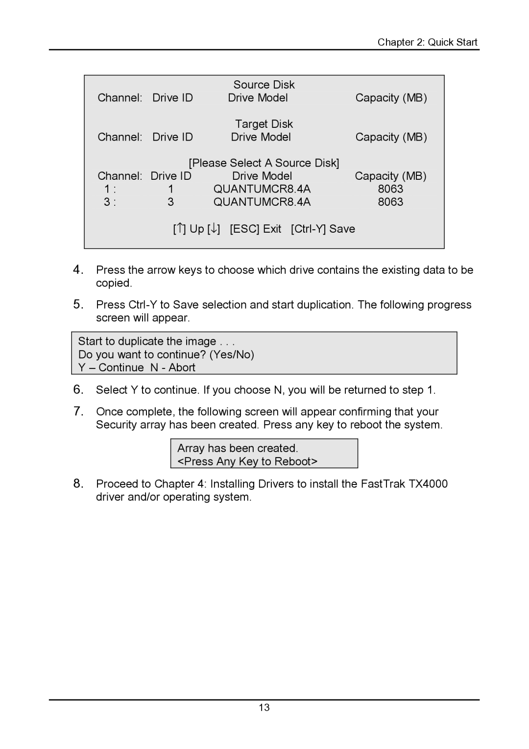 Promise Technology TX4000 user manual QUANTUMCR8.4A 