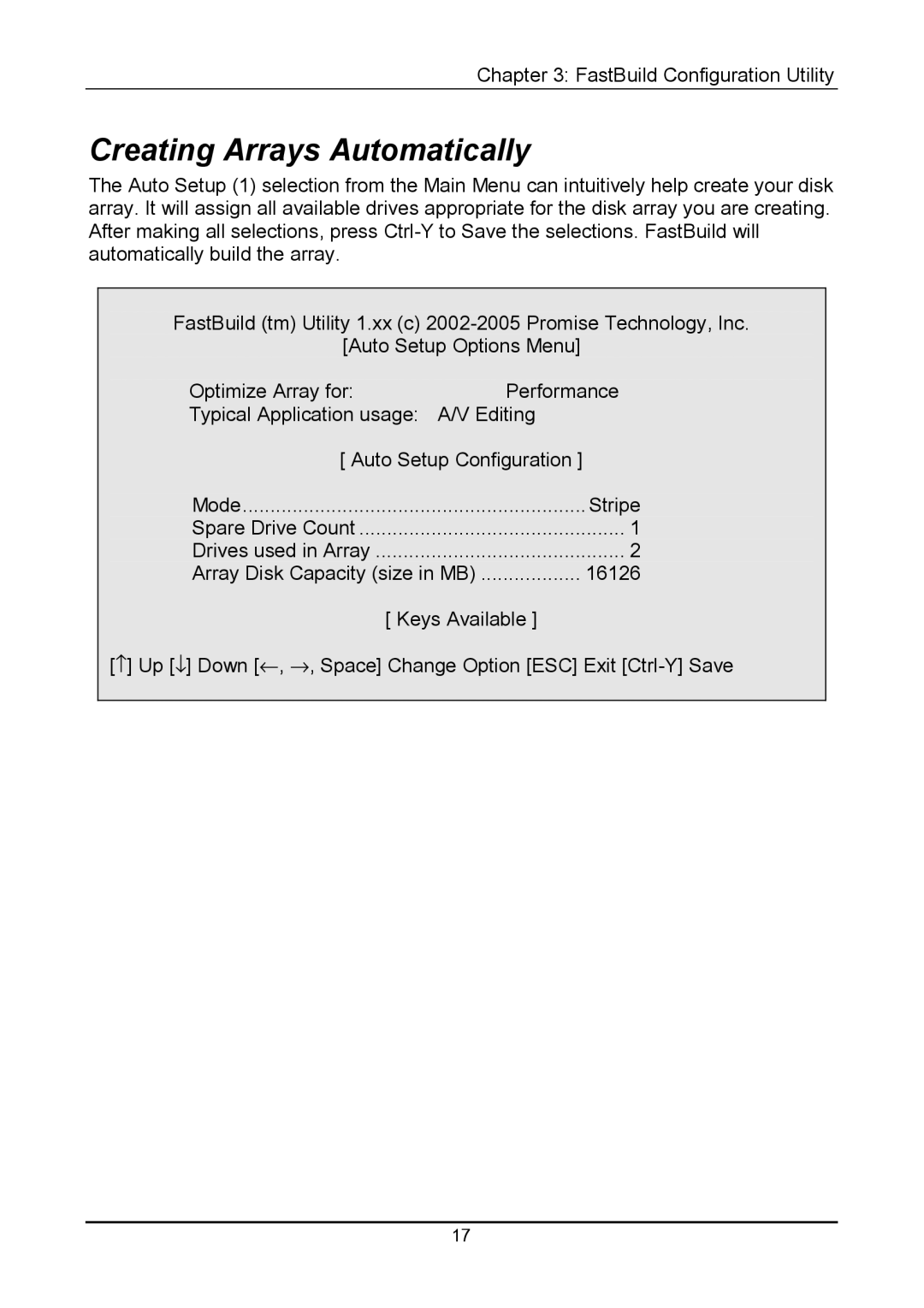 Promise Technology TX4000 user manual Creating Arrays Automatically 