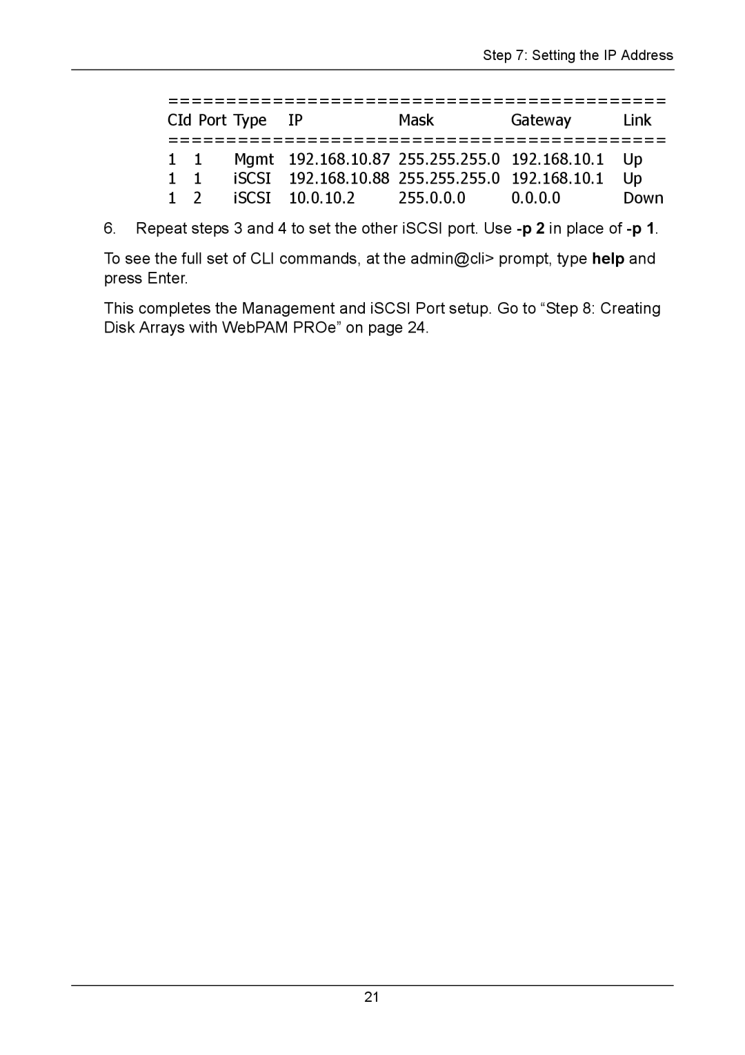 Promise Technology VTM610i, VTM210, VTM310i quick start Iscsi 