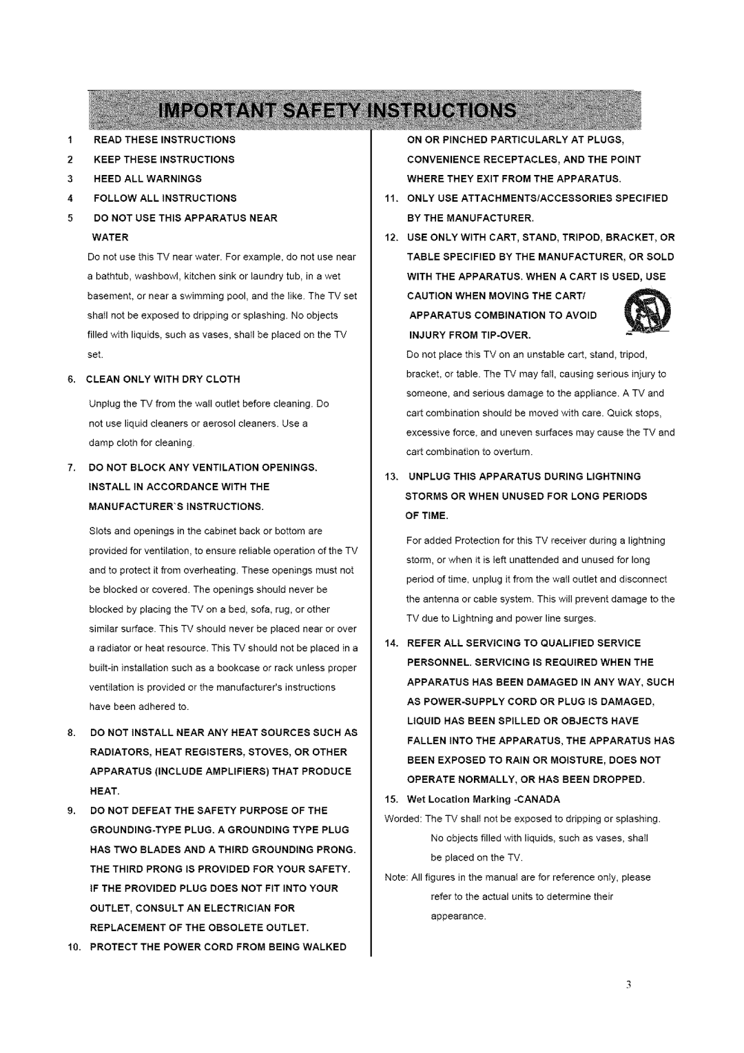 ProScan 37LB30QD manual Read These Instructions 