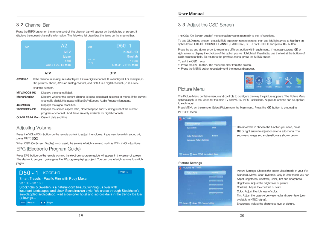 ProScan PLCD1526 user manual Info 