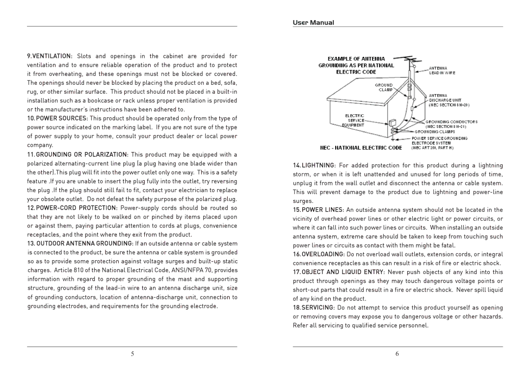 ProScan PLCD1526 user manual 