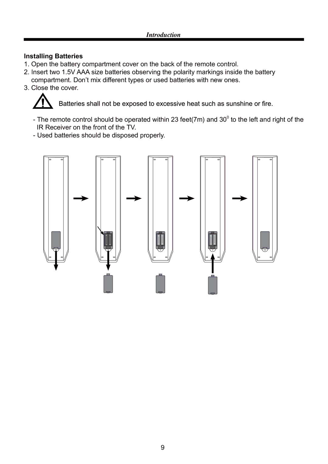 ProScan PLCD3992A manual Installing Batteries 