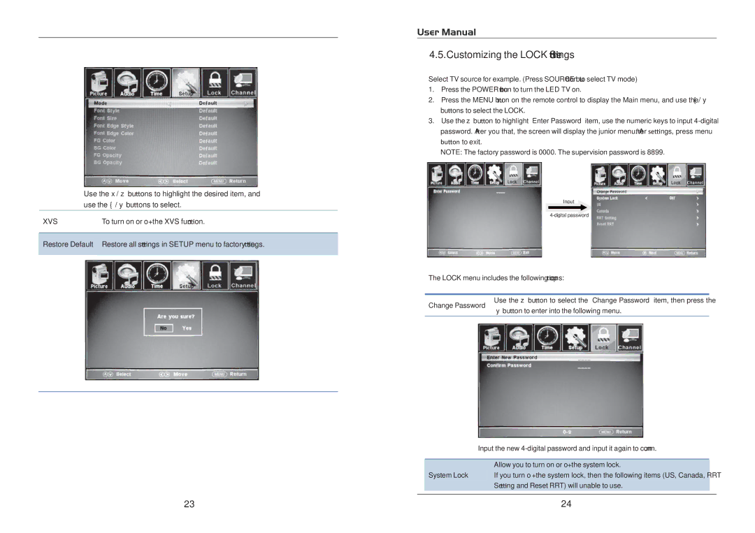 ProScan PLD3283C manual Customizing the Lock Se ngs 