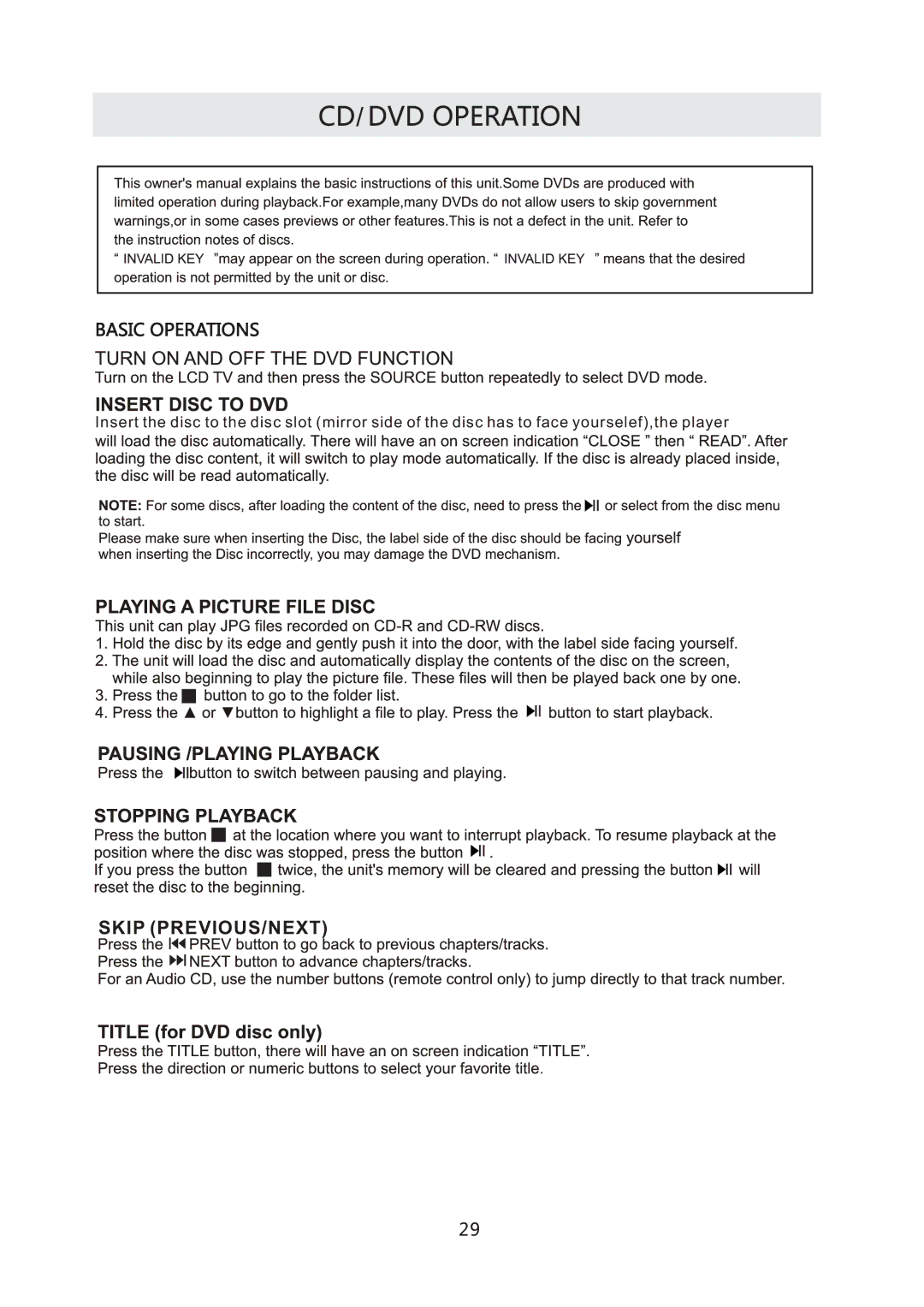 ProScan PLDV321300 manual Skip PREVIOUS/NEXT 