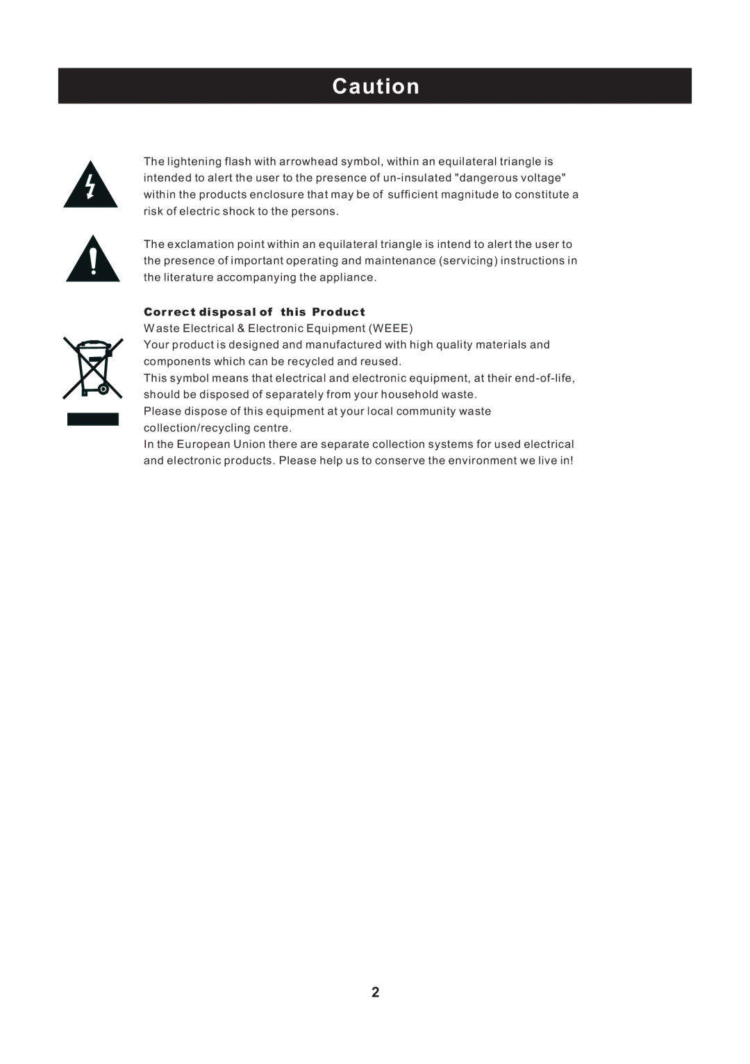 ProScan PLED2435A-E instruction manual Correct disposal of this Product 