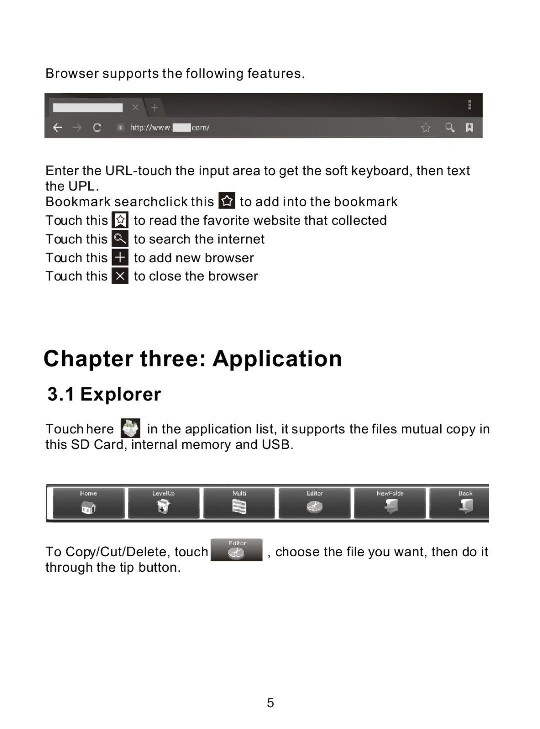 ProScan PLT7033D manual Chapter three Application, Explorer 