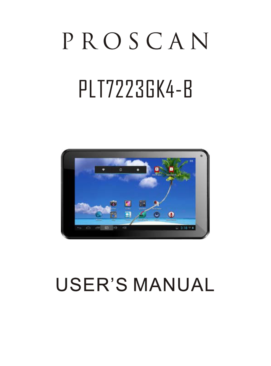 ProScan PLT7223GK4-B manual 