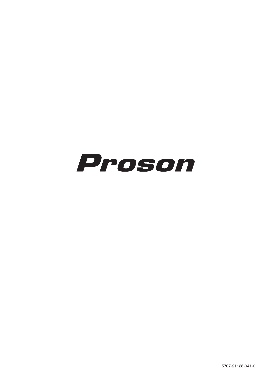 Proson rv2600 dts owner manual 