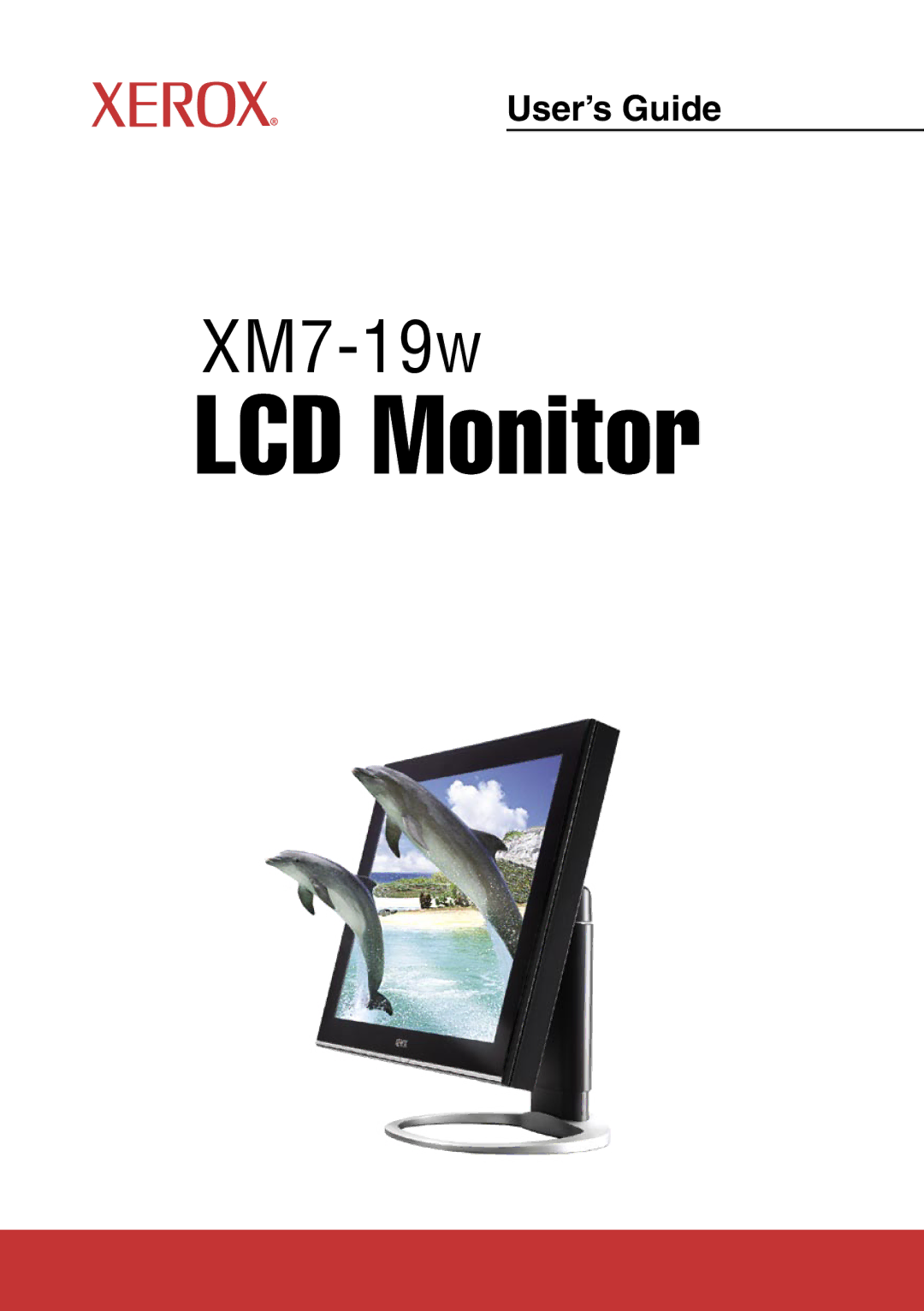 Proview XM7-19w manual LCD Monitor 