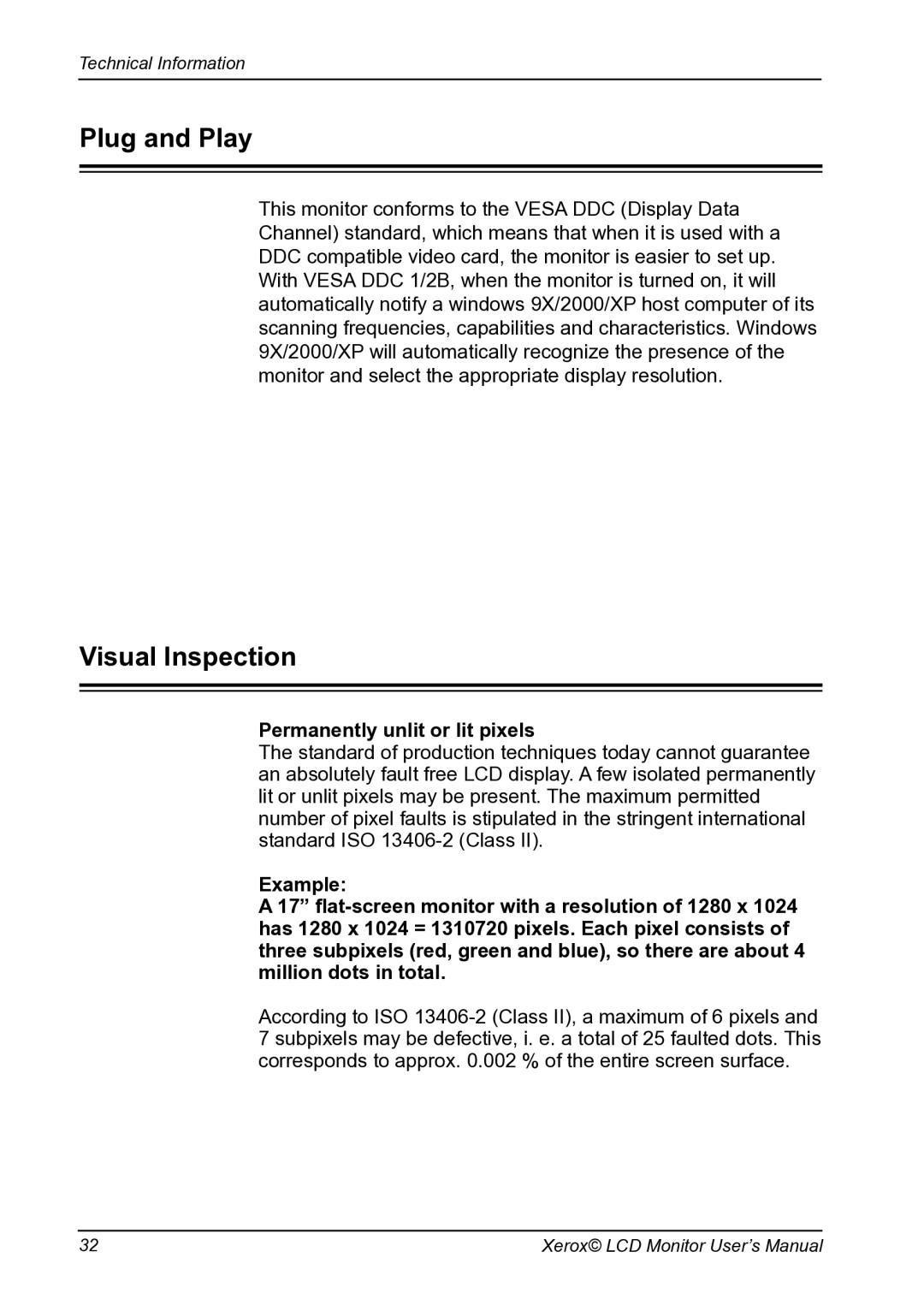 Proview XM9-23w manual Plug and Play, Visual Inspection 