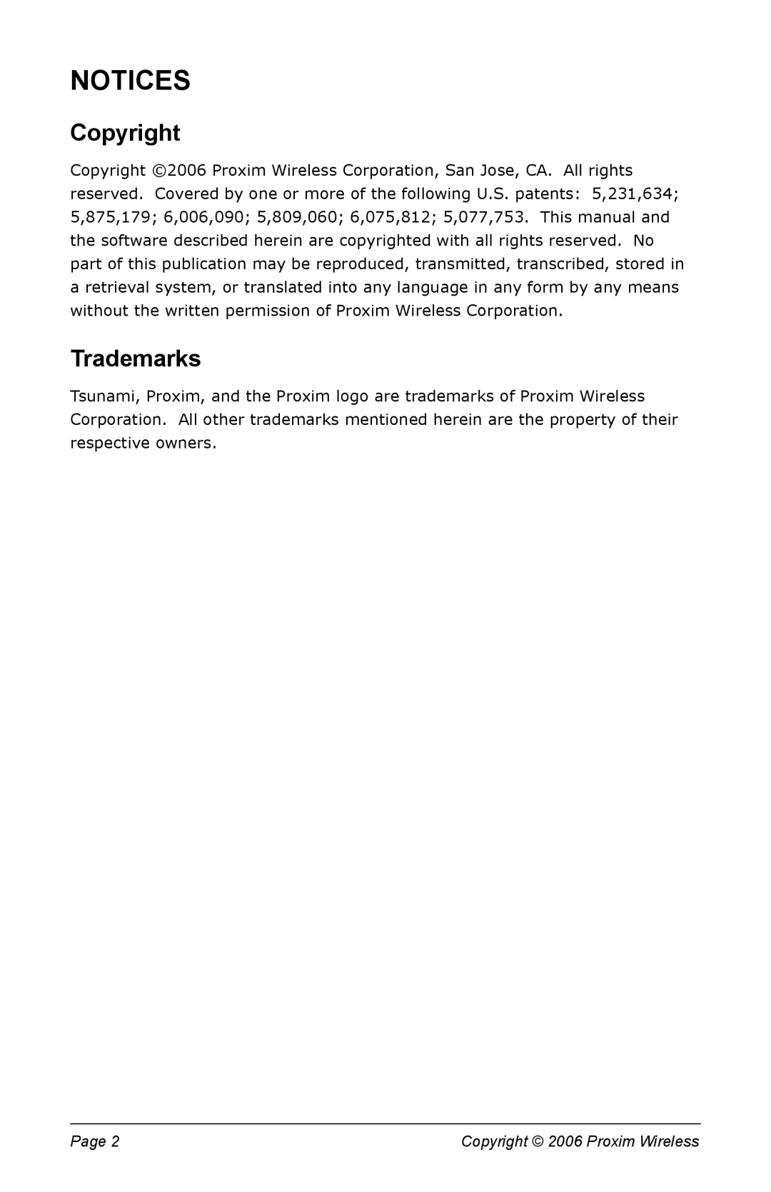 Proxim 5012-SUR manual Copyright, Trademarks 