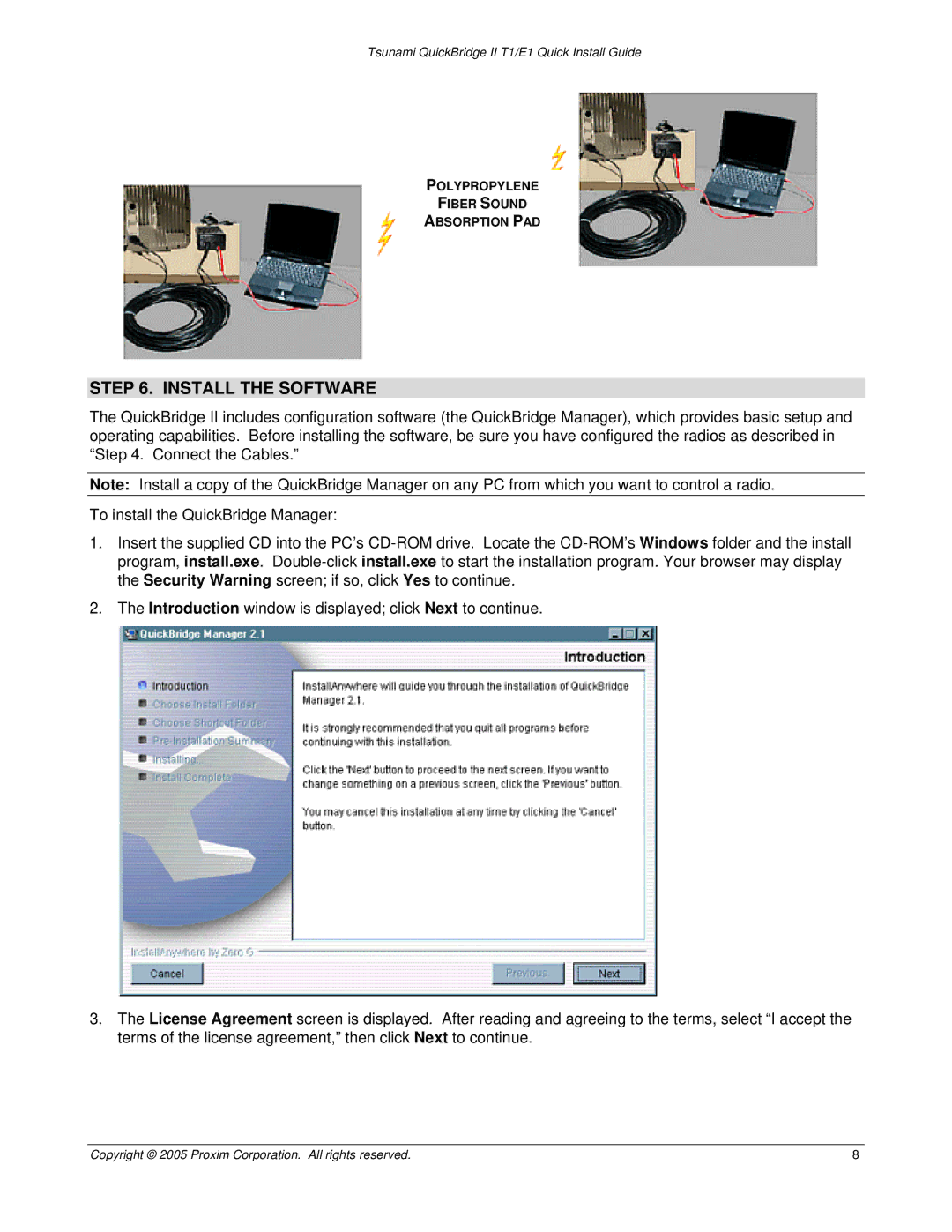 Proxim 70443r2 manual Install the Software 