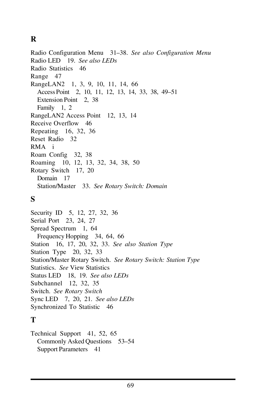 Proxim 7920, 7921 manual See also Configuration Menu 