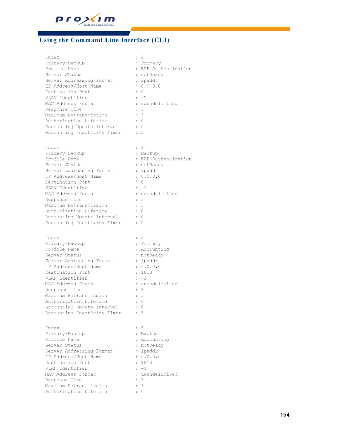 Proxim AP-2000 manual 154 