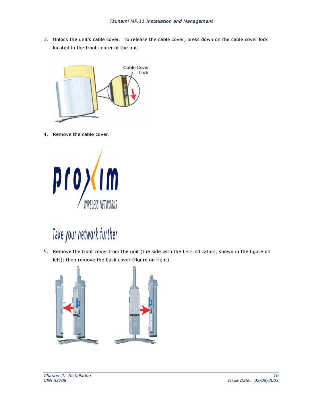 Proxim CPN 63708 manual Tsunami MP.11 Installation and Management 