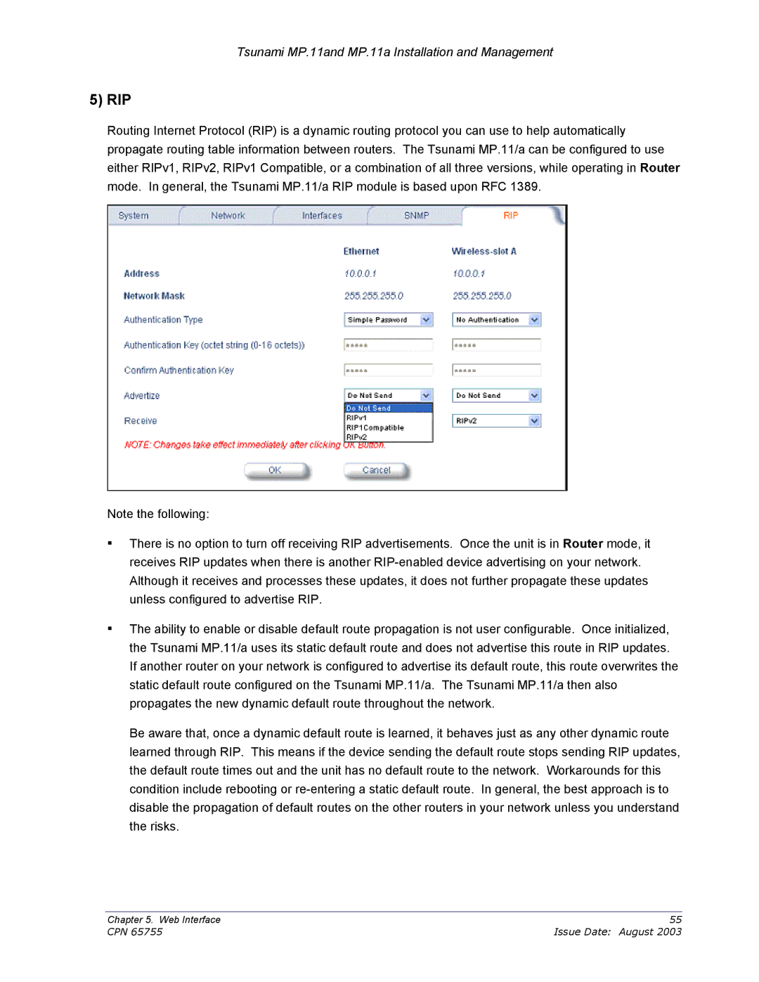 Proxim CPN 65755B manual Rip 