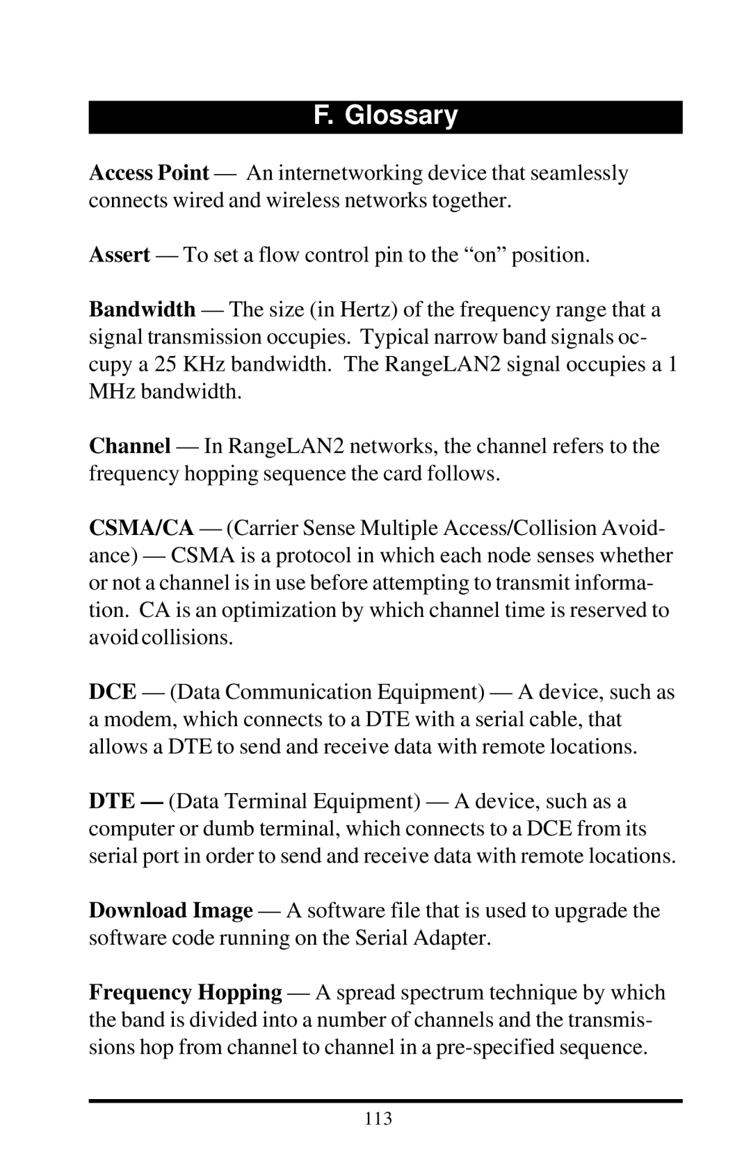 Proxima ASA 7911, 7910 manual Glossary 